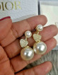 CD Pearlss And Tribaless Earrings (1 Pair Only)