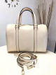 Kate Spade Off White Textured Leather Satchel