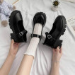 Black vintage classy mary jane shoes