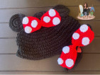 Minnie mouse crochet costume