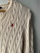 Ralph Lauren Cream Cable Knit Sweater