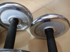 Dumbbell set chrome cast iron for takeall