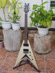 Dean Guitar, Flying V. (Metallic Silver)