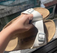 Madrid Matte White Birkenstock Size 37