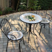 GARDEN TABLE SET outdoor with foldable chair