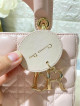 Lady Dior Pink Cannage Small GHW with Lucky Badges