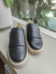 Orginal Roger Vivier Black Leather Slip-on Sneakers