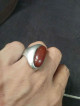 Vintage ring brown agate