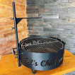 Firepit thick metal with customized name