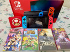 Nintendo Switch V2 All In Complete Package With Games.