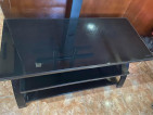 Tv stand with tempered glass table. Sigma brand.