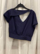 Navy Blue Formal Top