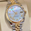 Rolex Datejust 31 Mother of Pearl Roman Dial Two Tone Yellow Gold