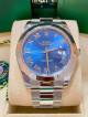 2022 Brand New Rolex Datejust 41 Azzurro