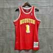 Men's New Original NBA Houston Rockets #1 Tracy McGrady Vintage Jersey Red