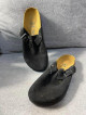 Birkenstock Suede Black Boston Clogs