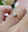 Engagement Ring 18k saudi gold