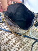 Coach Carrie Crossbody Bag in Blue Metallic Leather