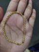 18k ROPE BRACELET 7.5 INCHES 2.10g