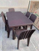 4&6 seater rattan style table & chairs