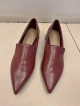 Rush Sale!!! Charles & Keith Maroon Leather Shoes