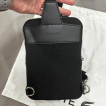 Lacoste Black Leather Sling Bag