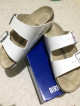 Preloved Birkenstock Arizona White birkofloor size 37
