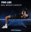 Premium Adjustable Strength Training Bench for Full Body Workout with Fast Foldi