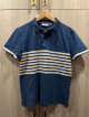 Lacoste Blue with white stripes Slim Fit Polo shirt