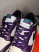 Nike Dunk Low 'Chenille Swoosh Sail Grand Purple'.