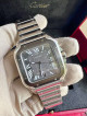 CARTIER SANTOS ADLC GRAY DIAL US AD NEW AUTHENTIC