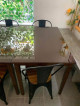 Table with Glass cover