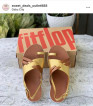 Brand new Fitflop loopy sandal artisan gold