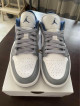 Jordan 1 low blue heel