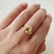 Knot ring 18k gold size6.5