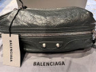 Balenciaga Lift Men’s Gray Leather Cross Body