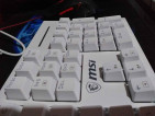 White mechanical keyboard