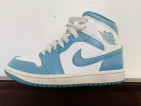 Air Jordan 1 Mid “UNC” Blue-Sail