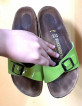 Madrid Patent Apple green Birkenstock