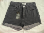TERRANOVA TATTERED HIGHWAISTED MOM SHORTS