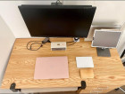 STUDY/WORK DESK WITH BUILTIN CABINETS