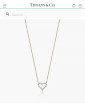 Tiffany & Co. Heart Diamond Pendant Necklace