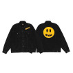 drew house chenille mascot patch trucker jacket