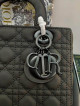 Lady Dior Noir Black Matte 24cm