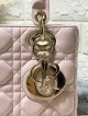 Lady Dior Pink Cannage Small GHW with Lucky Badges