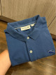 Lacoste Blue with white stripes Slim Fit Polo shirt
