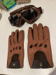 Leather Gloves + Goggles