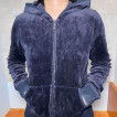 Juicy Couture Midnight Blue Velour Y2K Jacket