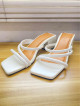 AUTHENTIC WHITE HEELS SANDALS