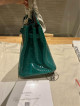 HERMES Birkin 35 Emerald Malachite Green/Palladium Matte Alligator